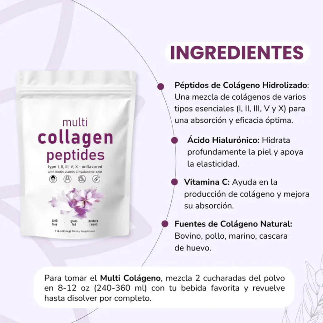 🌸 🌸 MULTI COLLAGEN PEPTIDES ⭐⭐⭐⭐⭐ Belleza & Bienestar desde Adentro